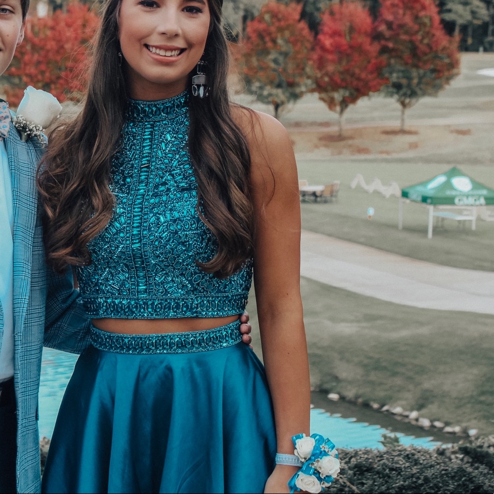 sherri hill short 2 piece dress homecoming